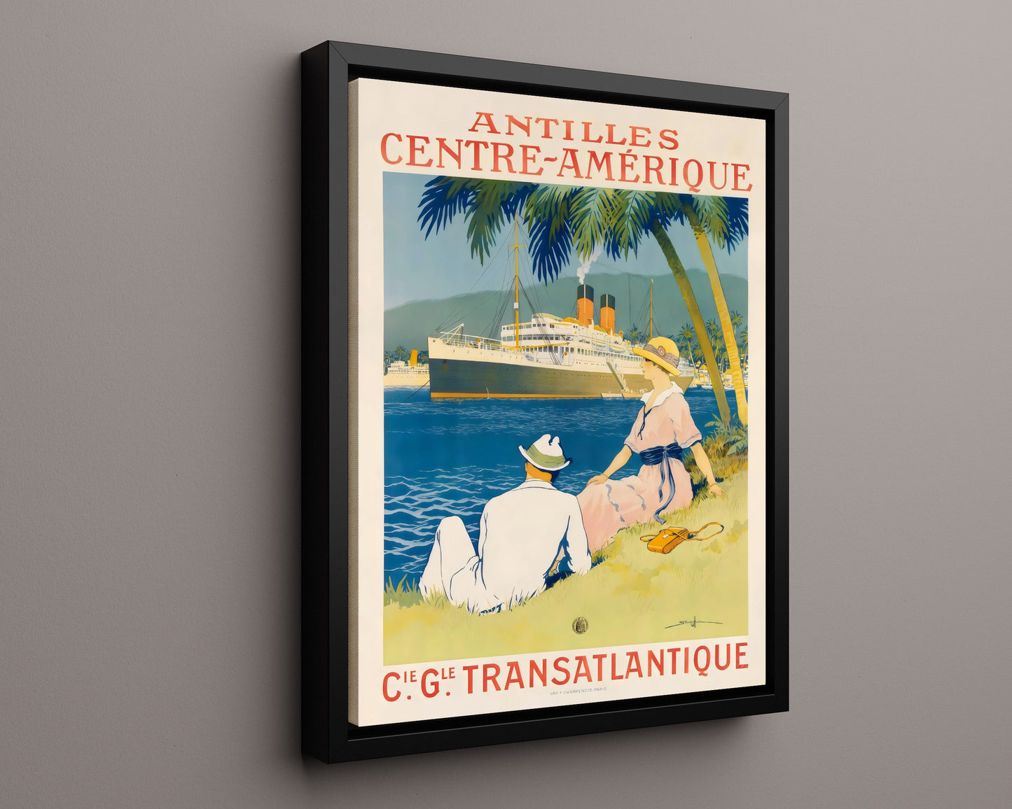 Classic Travel Poster - Antilles - Transatlantique