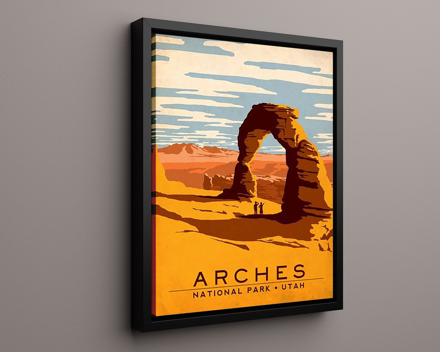 Classic Travel Poster - Arches - National Park Utah