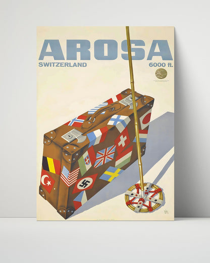Classic Travel Unframed Poster -  Arosa - Switzerland