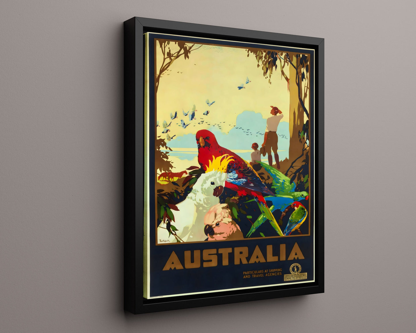 Classic Travel Poster - Australia - Exotic Birds