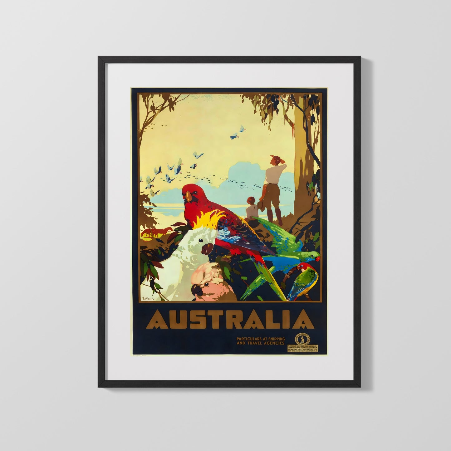 Classic Travel Poster - Australia - Exotic Birds