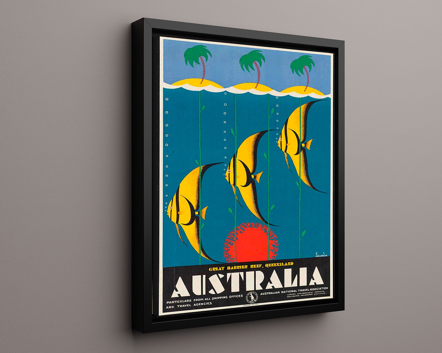 Classic Travel Poster - Australia - Great Barrier Reef