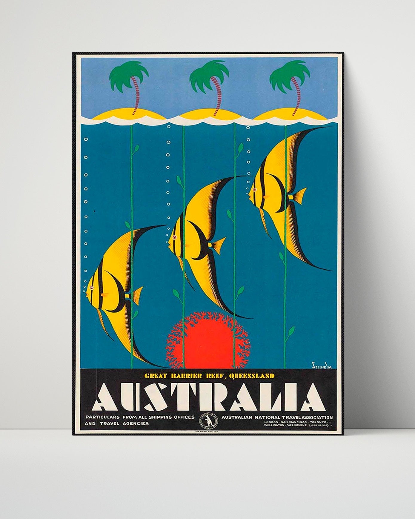 Classic Travel Unframed Poster -  Australia - Great Barrier Reef