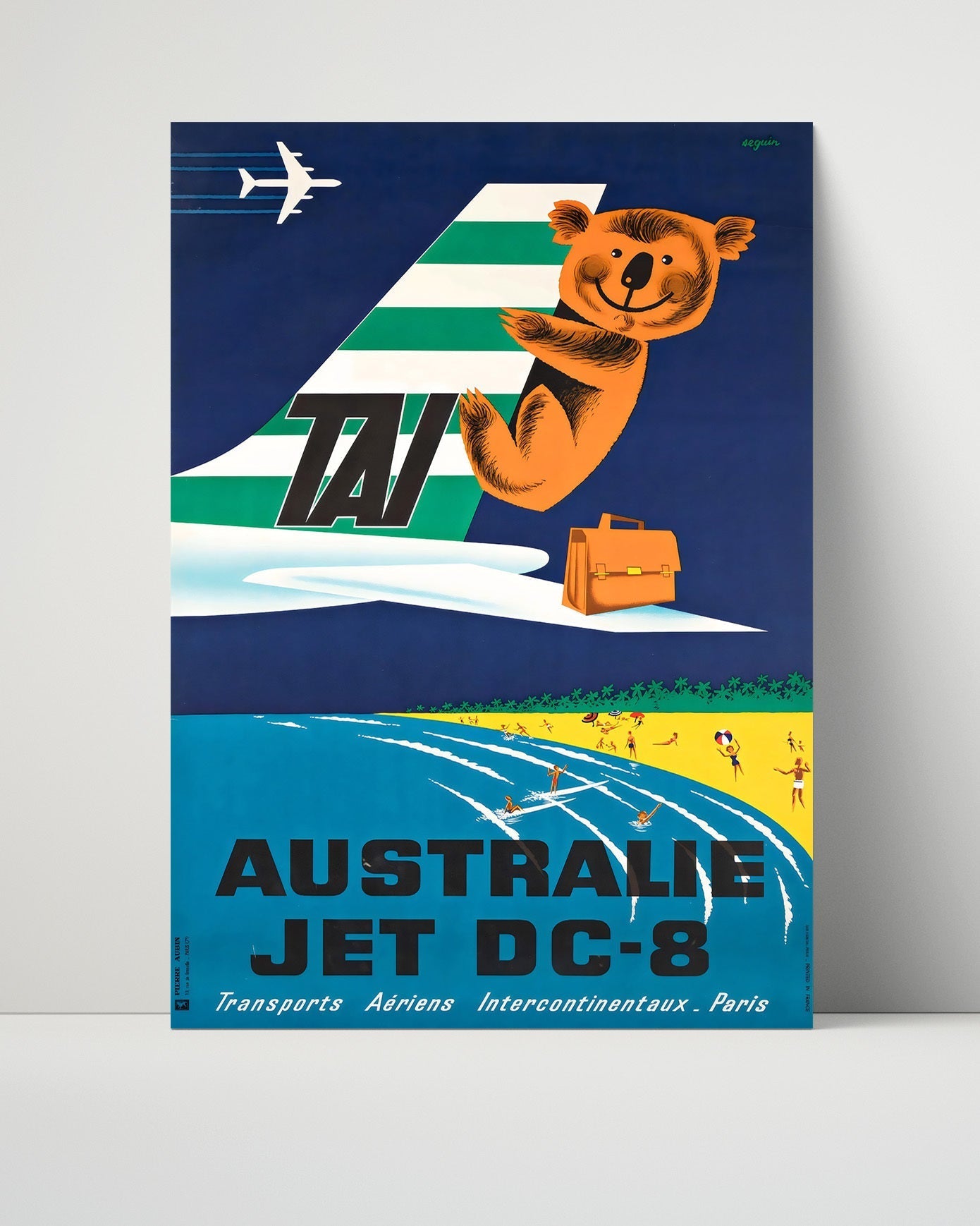 Classic Travel Unframed Poster -  Australia - Jet DC-8