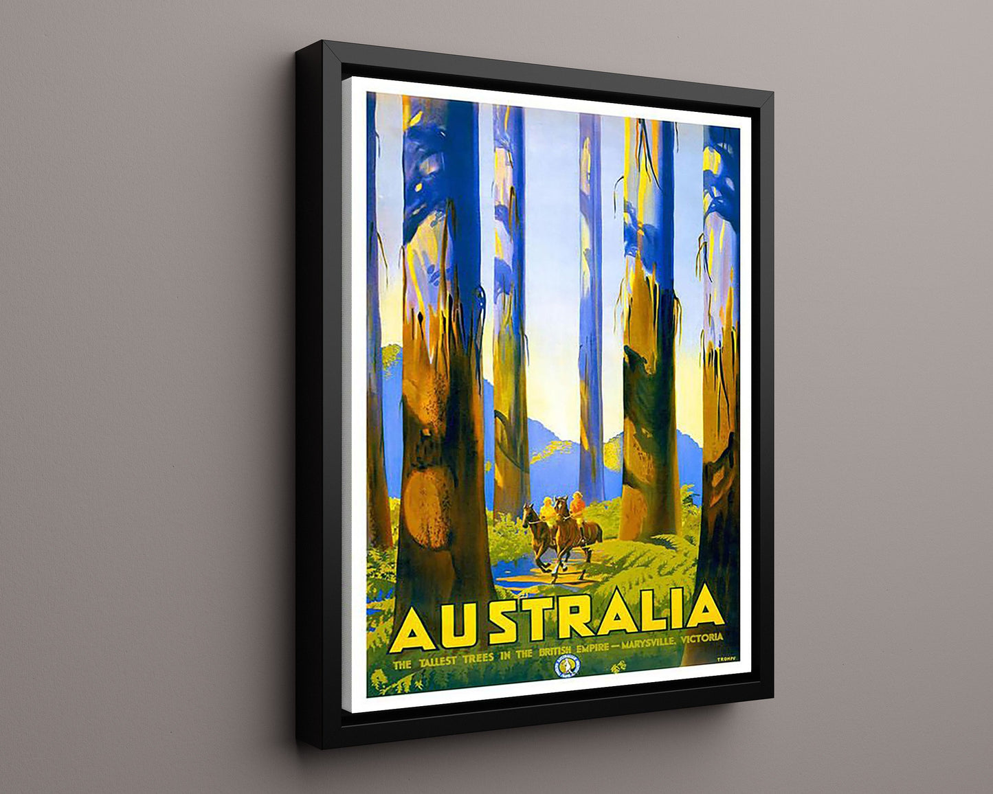 Classic Travel Poster - Australia - Marysville Victoria Tall Trees