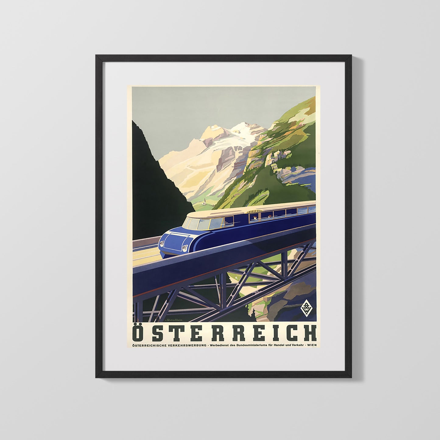 Classic Travel Poster - Austria - Osterreich Railway
