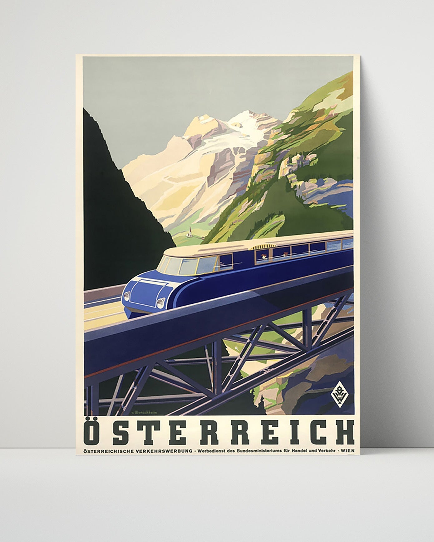 Classic Travel Unframed Poster -  Austria - Osterreich Railway