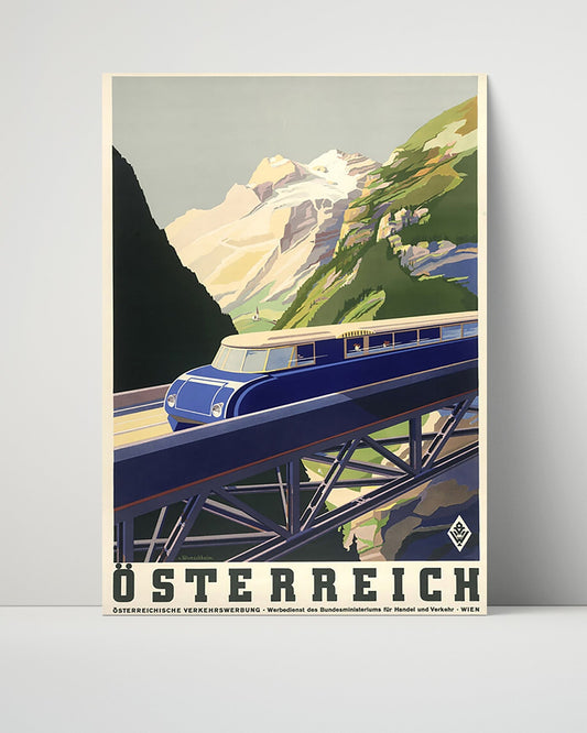 Classic Travel Unframed Poster -  Austria - Osterreich Railway