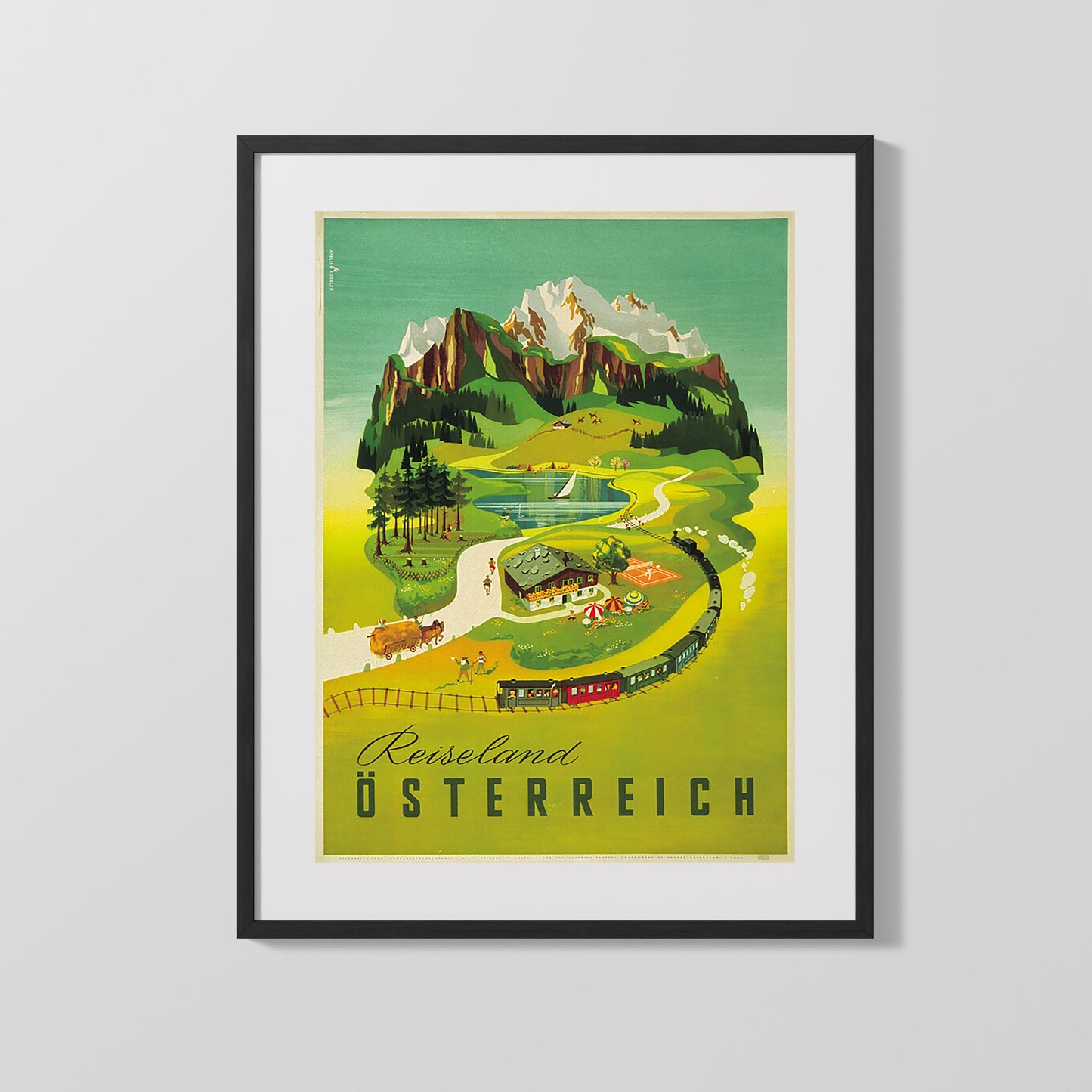 Classic Travel Poster - Austria - Reiseland Osterreich