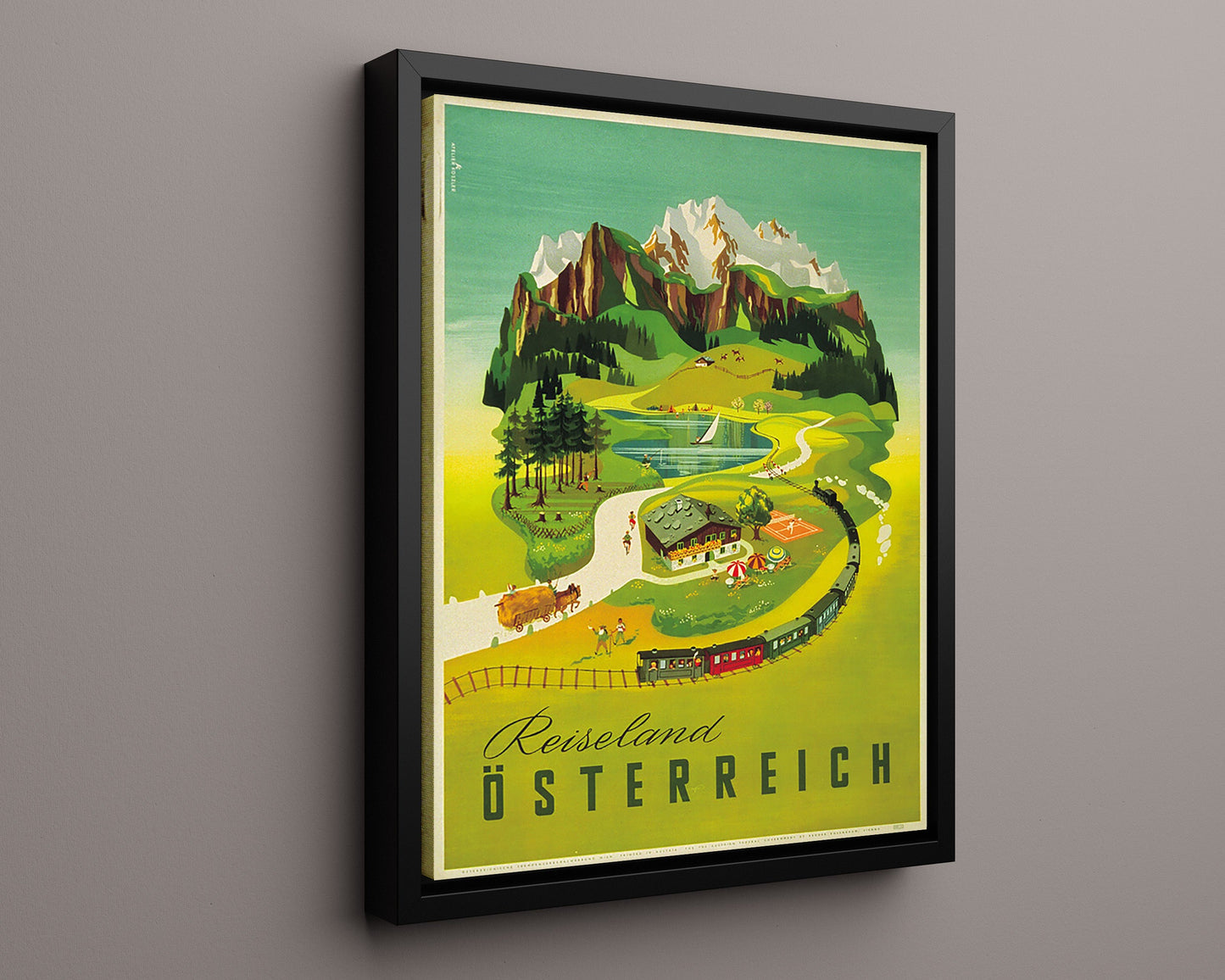 Classic Travel Poster - Austria - Reiseland Osterreich
