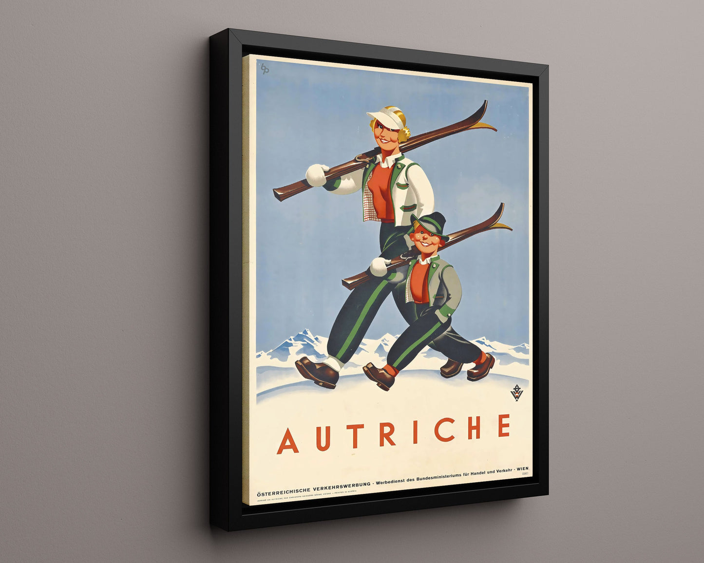 Classic Travel Poster - Austria - Skier