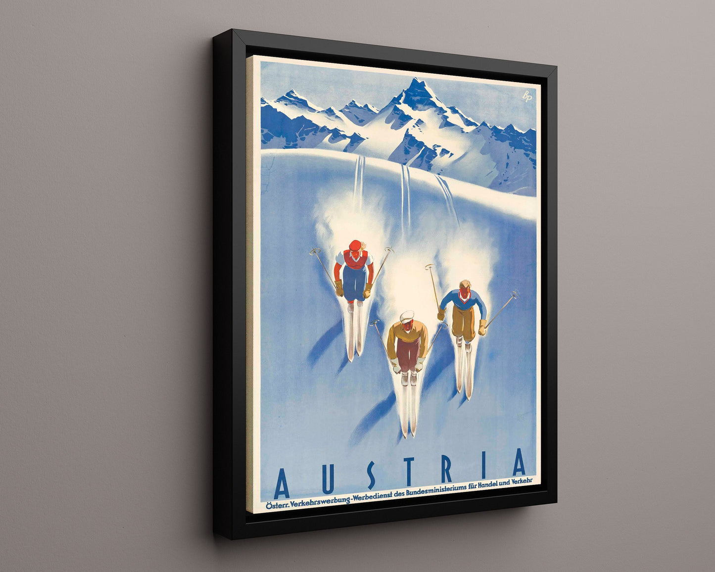 Classic Travel Poster - Austria - Ski Tourism