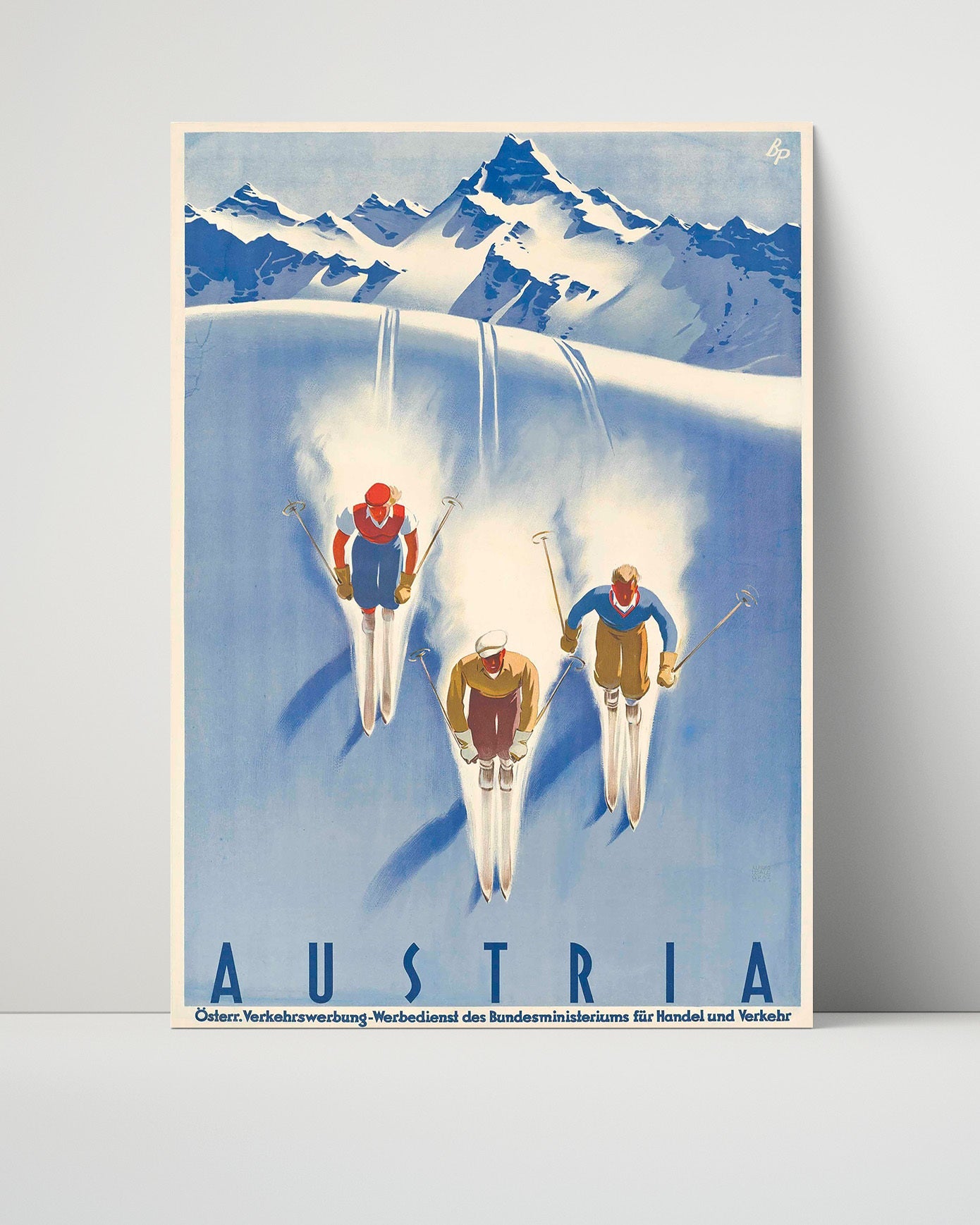 Classic Travel Poster - Austria - Ski Tourism
