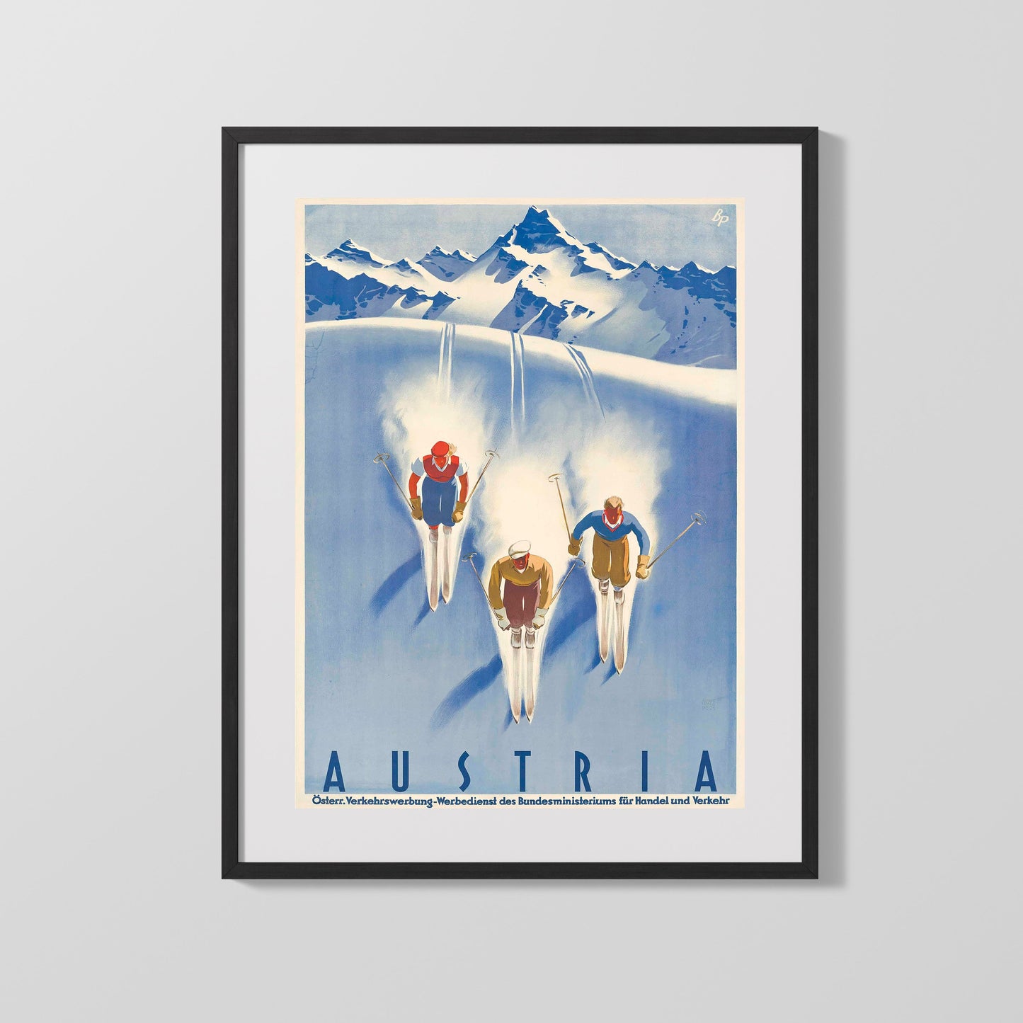 Classic Travel Poster - Austria - Ski Tourism