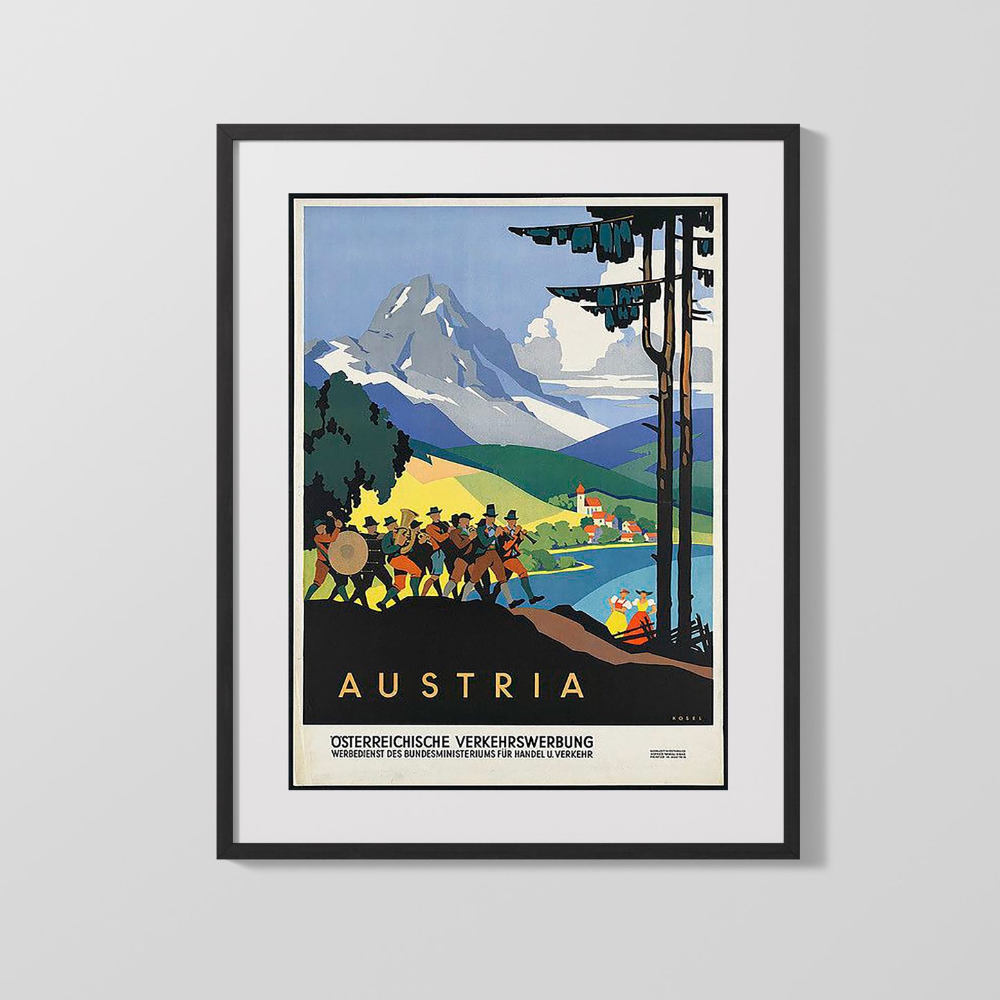 Classic Travel Poster - Austria - Traditional Parade