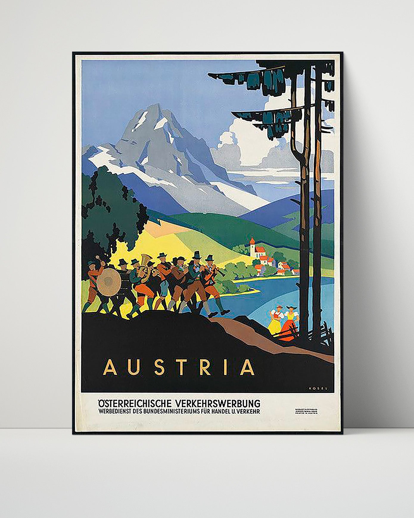 Classic Travel Poster - Austria - Traditional Parade