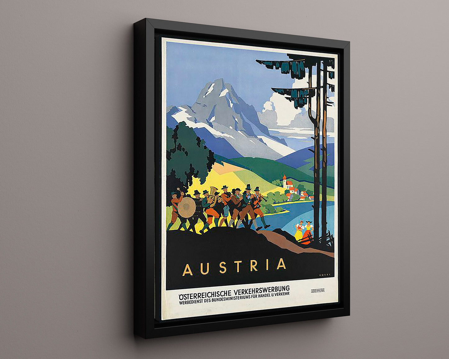 Classic Travel Poster - Austria - Traditional Parade