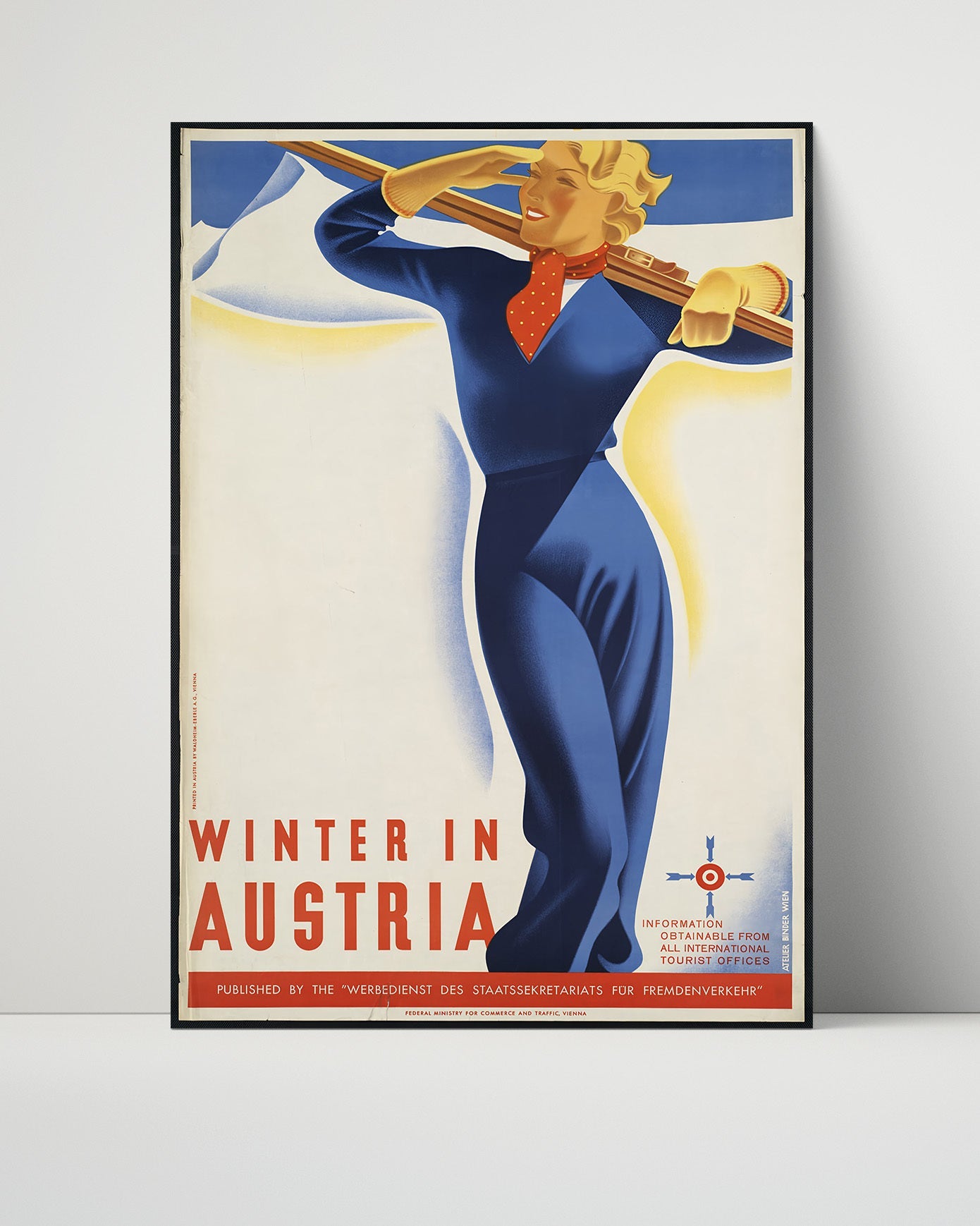 Classic Travel Poster - Austria - Winter Sports