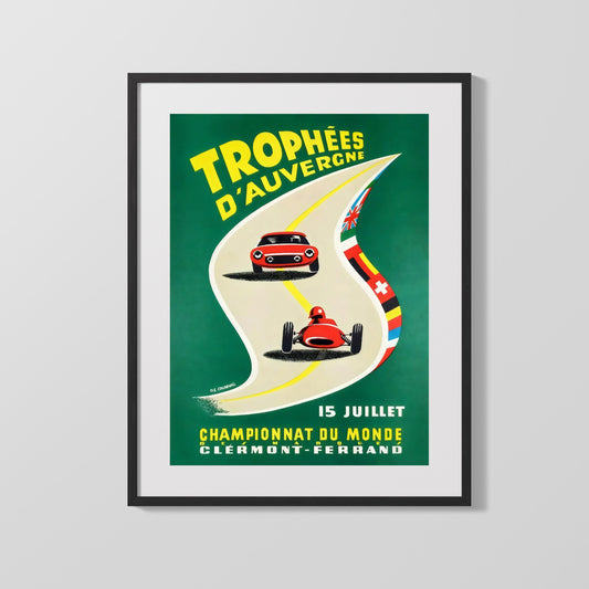 Classic Travel Poster - Auvergne - France