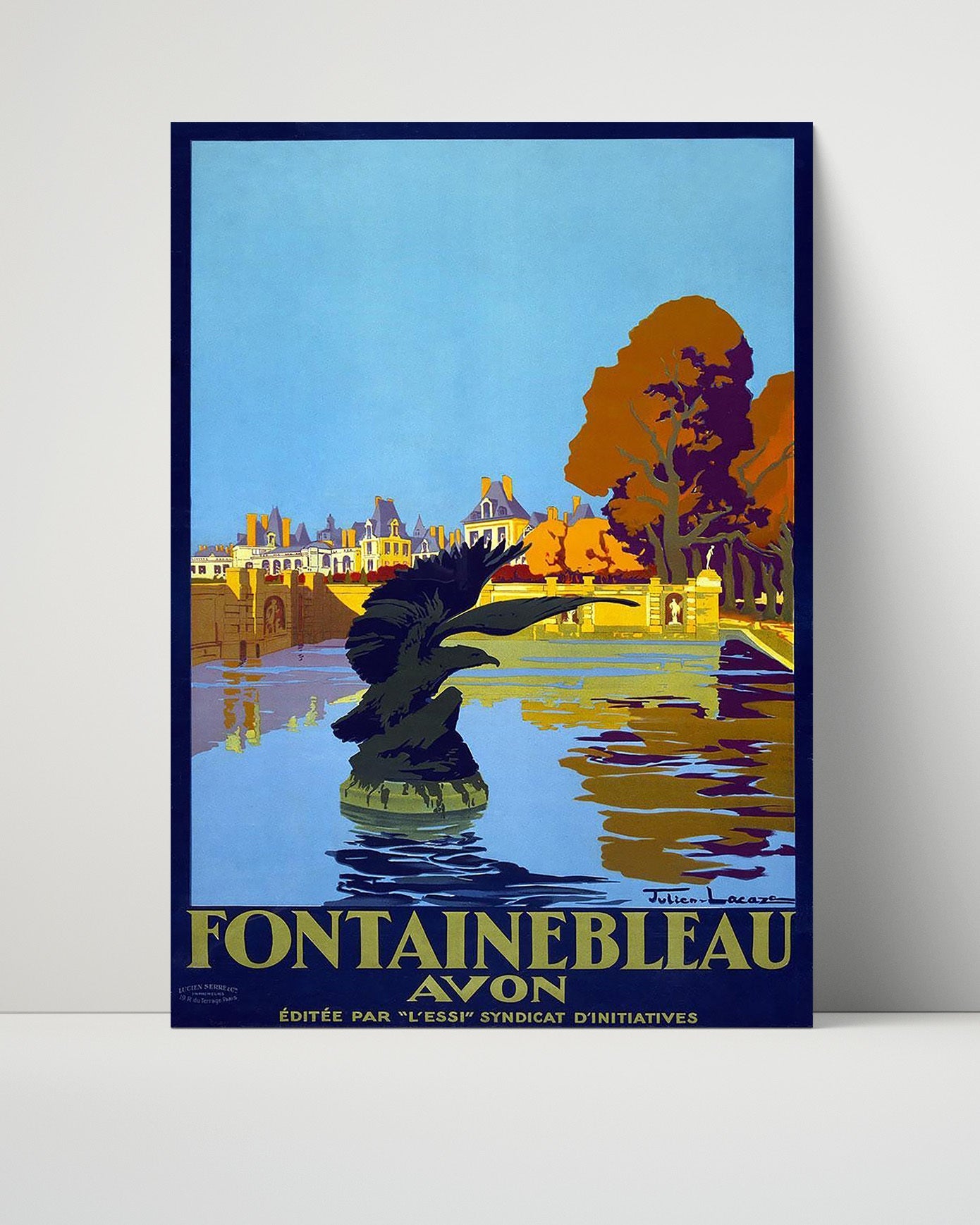 Classic Travel Poster - Avon - Fountainbleau