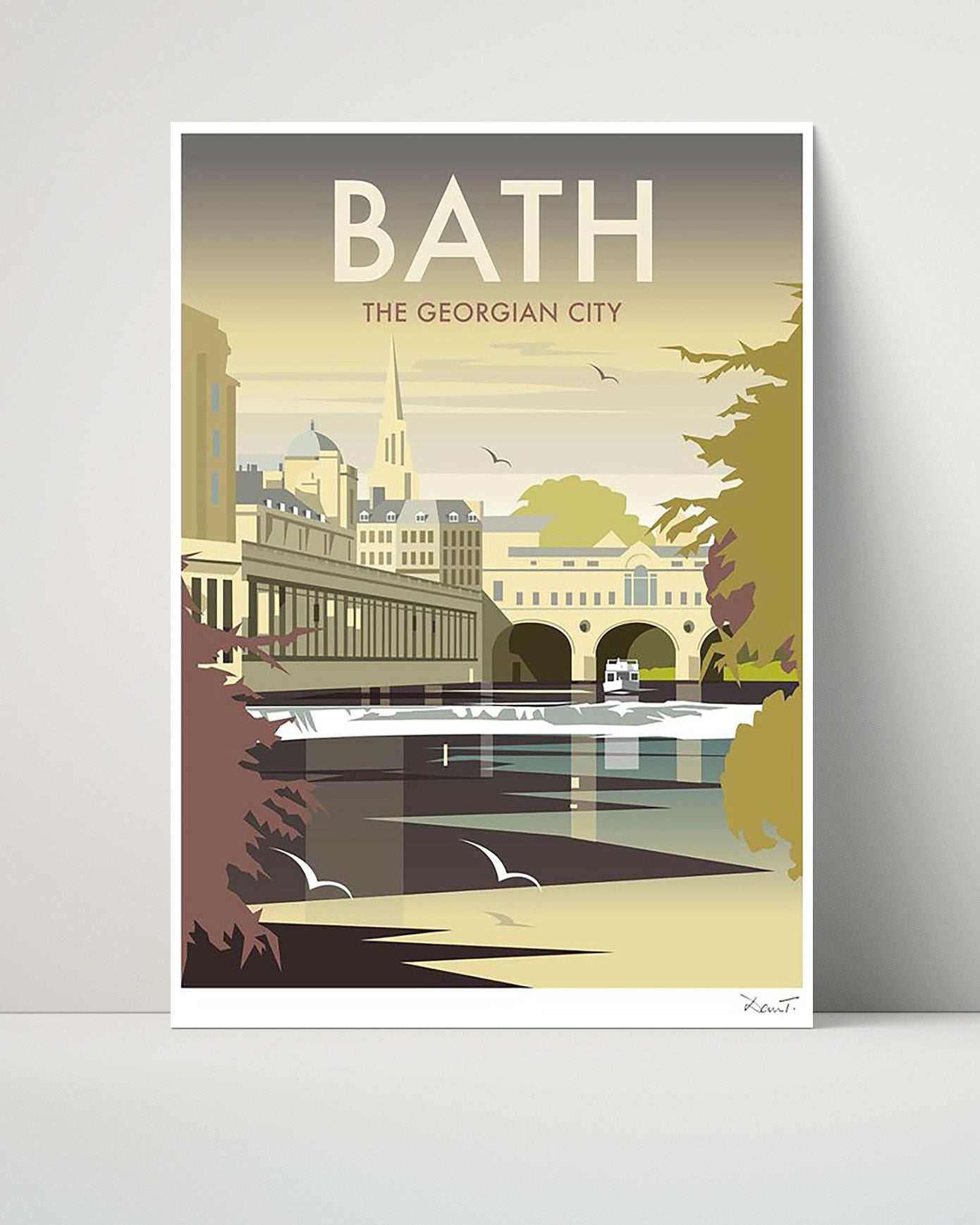 Classic Travel Unframed Poster -  Bath - Pulteney Bridge