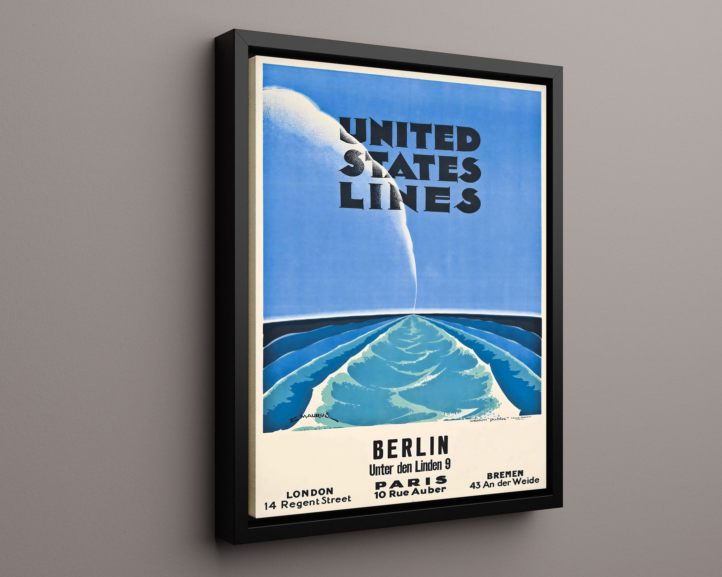 Classic Travel Poster - Berlin - United States Lines