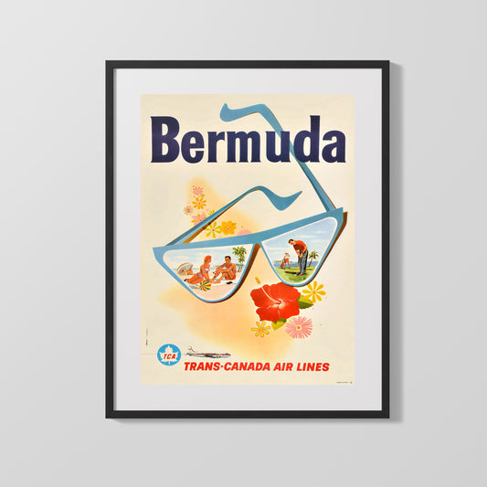 Classic Travel Poster - Bermuda - Trans Canada Airlines