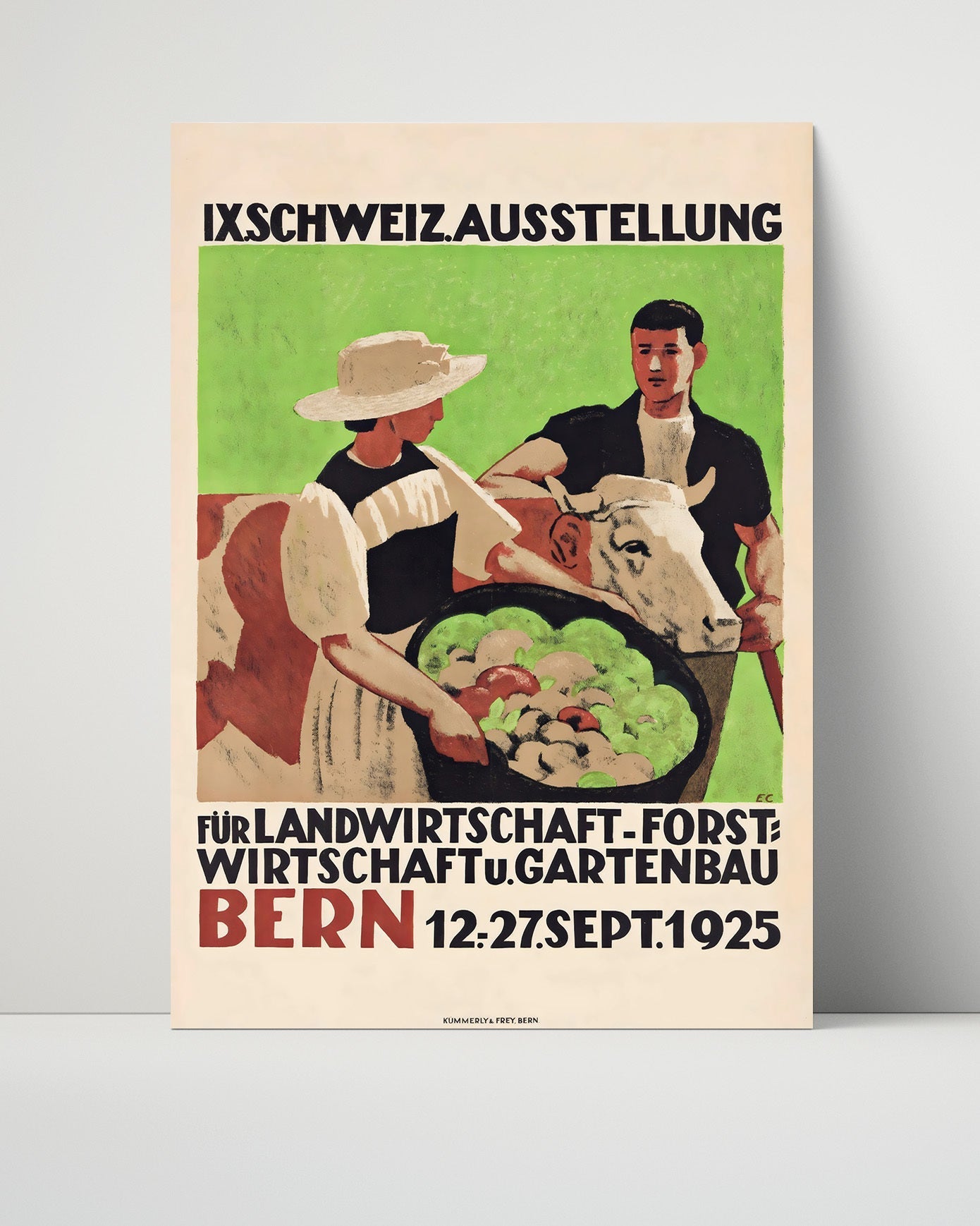 Classic Travel Unframed Poster -  Bern - Agriculture Expo