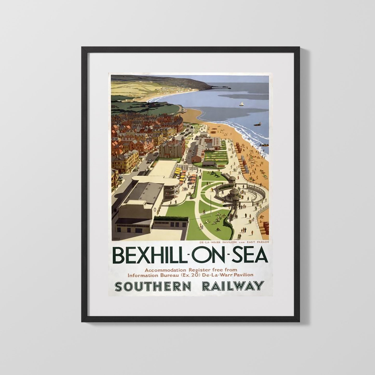 Classic Travel Poster - Bexhill-on-Sea - De La Warr Pavilion