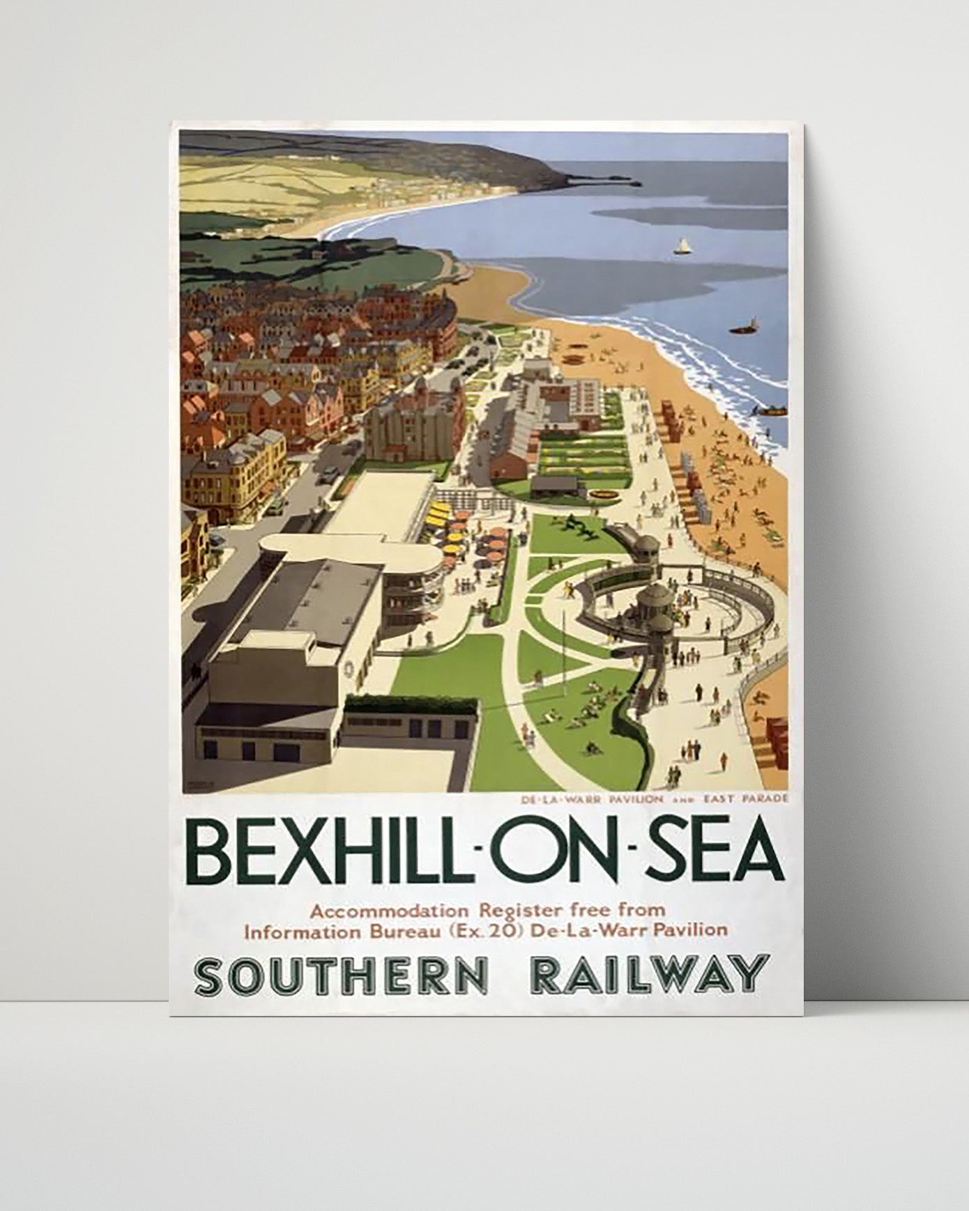 Classic Travel Unframed Poster -  Bexhill-on-Sea - De La Warr Pavilion