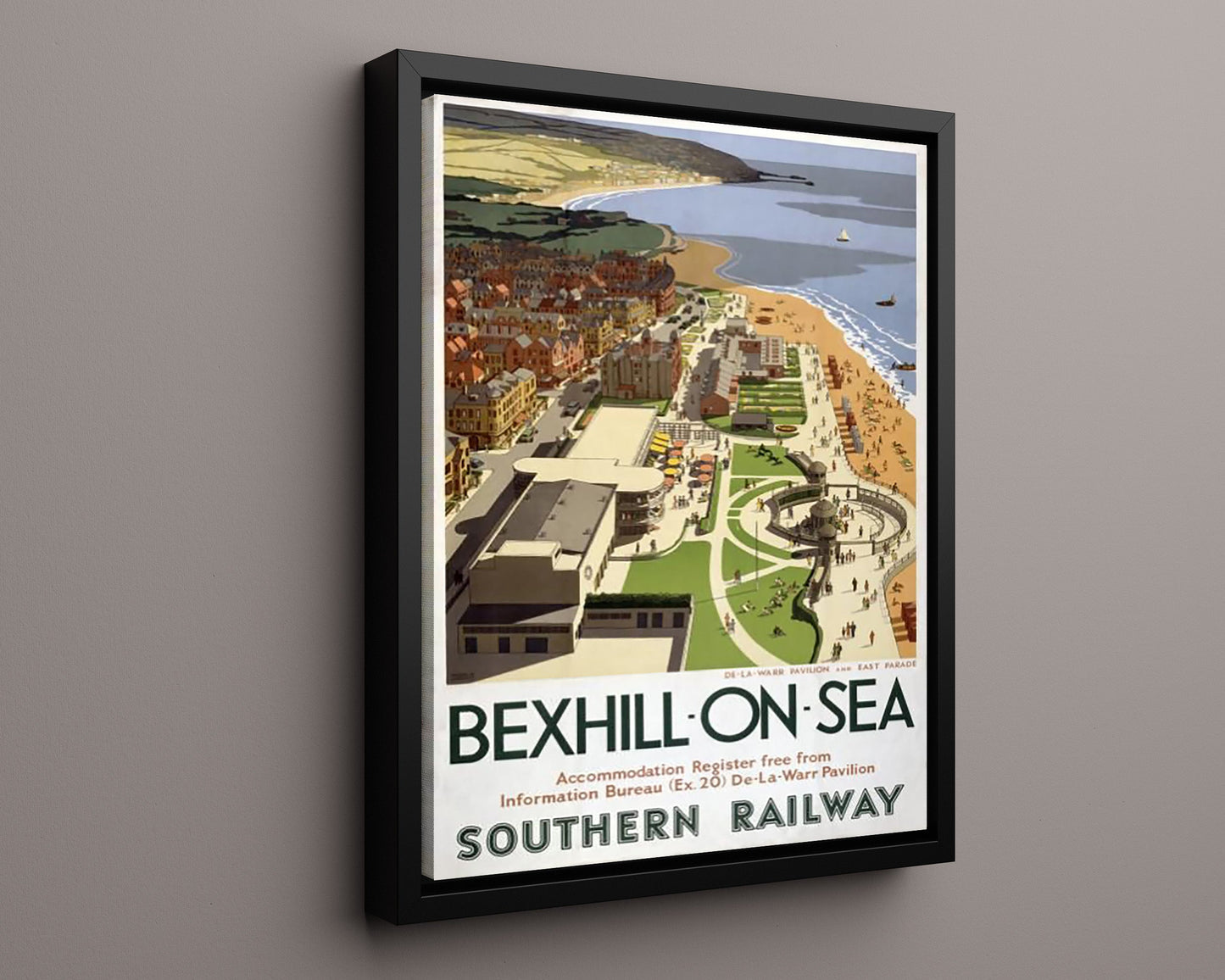 Classic Travel Poster - Bexhill-on-Sea - De La Warr Pavilion
