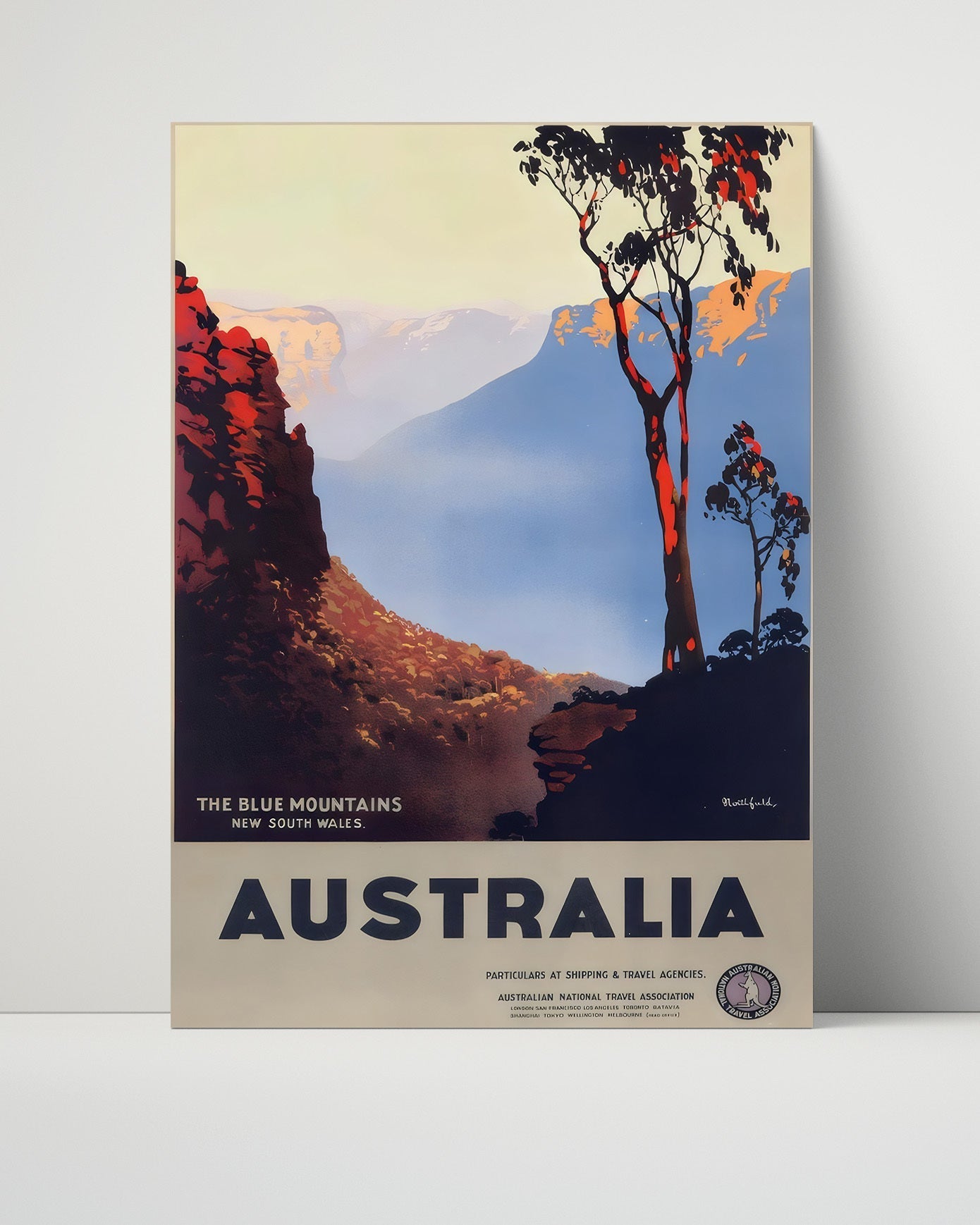 Classic Travel Unframed Poster -  Blue Mountains - Australia