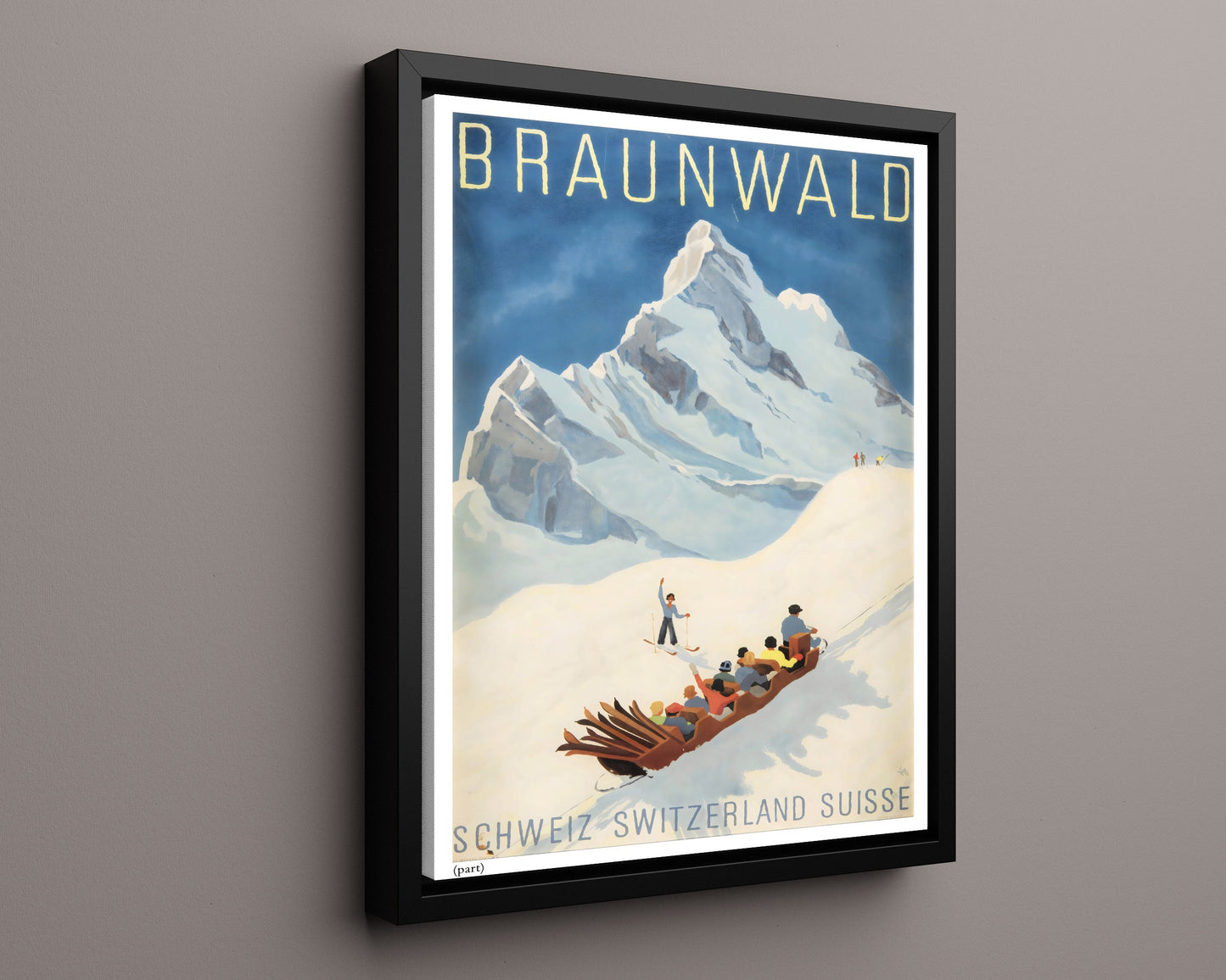 Classic Travel Poster - Braunwald - Wintersport