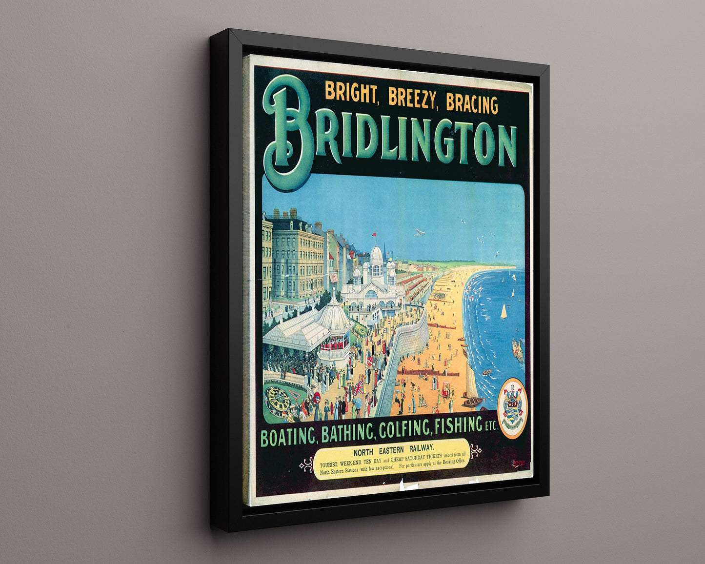 Classic Travel Poster - Bridlington - Seaside Promenade