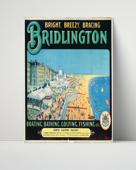 Classic Travel Unframed Poster -  Bridlington - Seaside Promenade