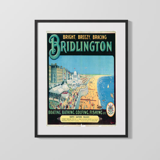 Classic Travel Poster - Bridlington - Seaside Promenade