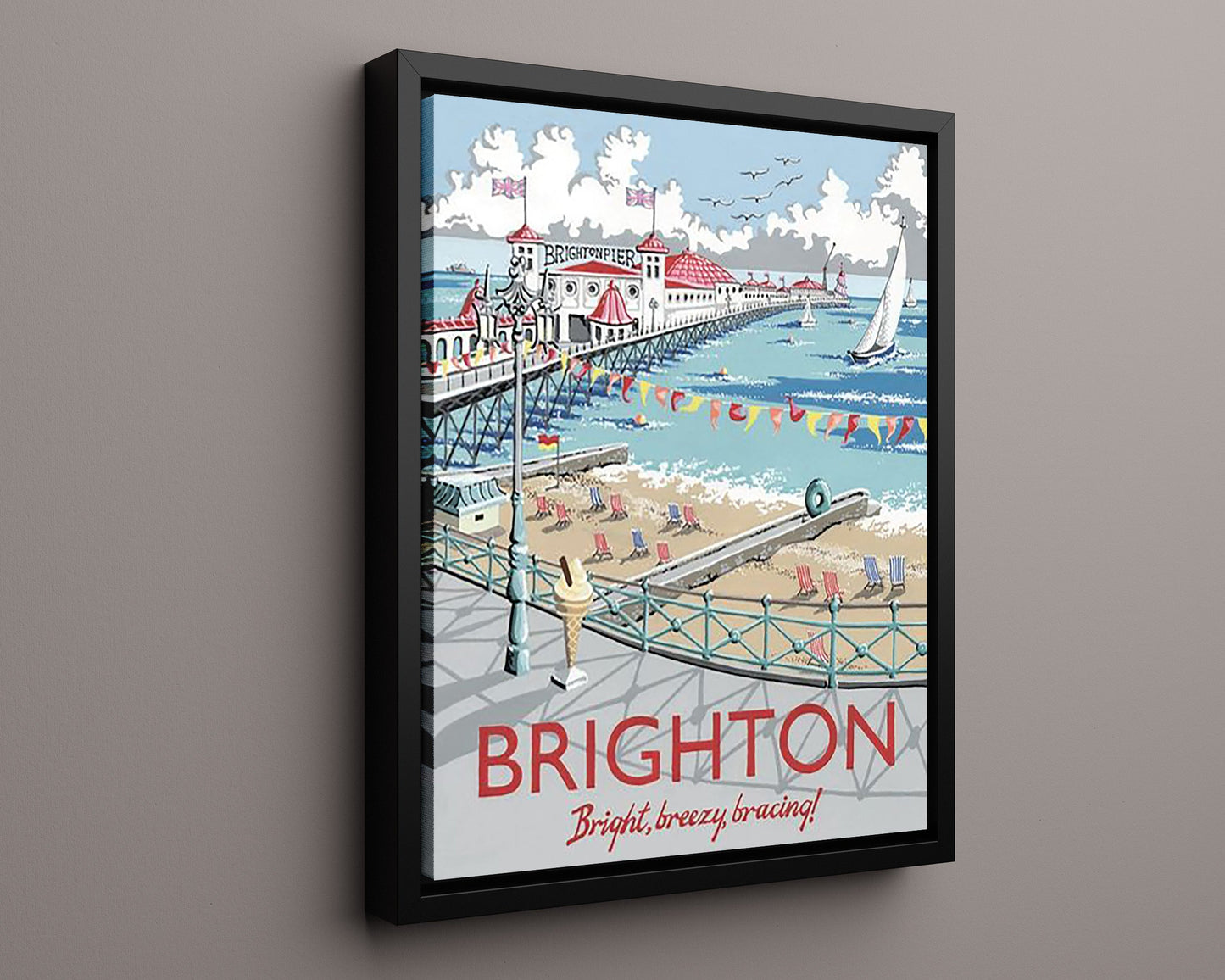 Classic Travel Poster - Brighton - Brighton Pier