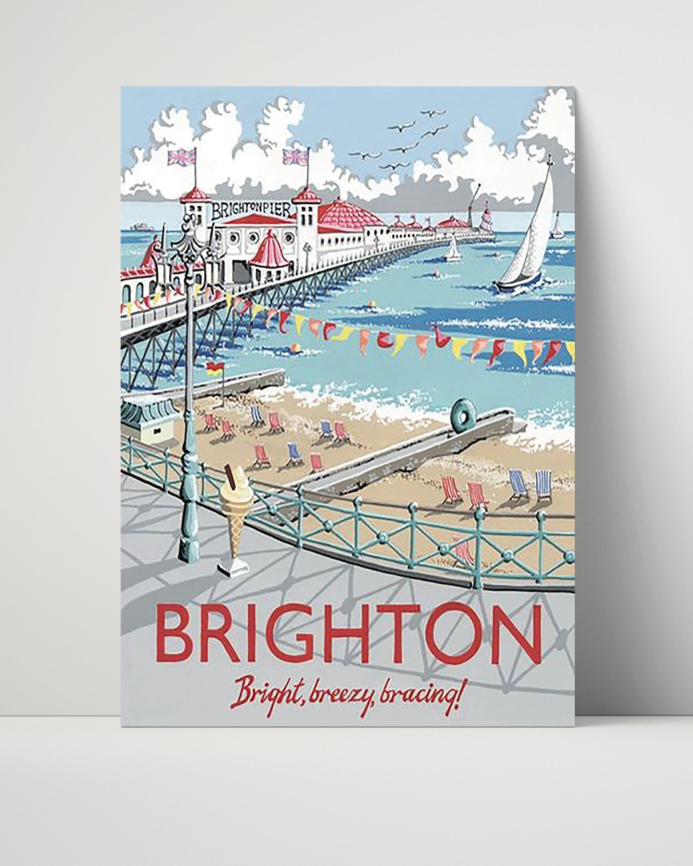 Classic Travel Poster - Brighton - Brighton Pier