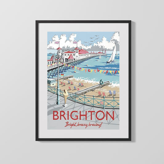 Classic Travel Poster - Brighton - Brighton Pier