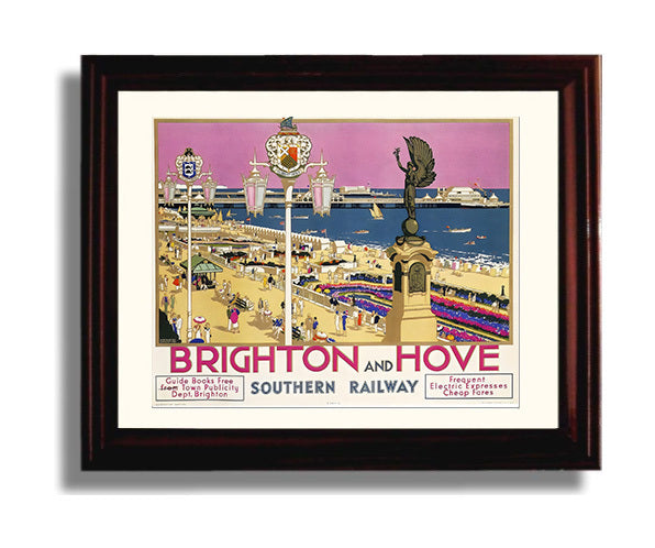 Classic Travel Poster - Brighton - Hove Seaside