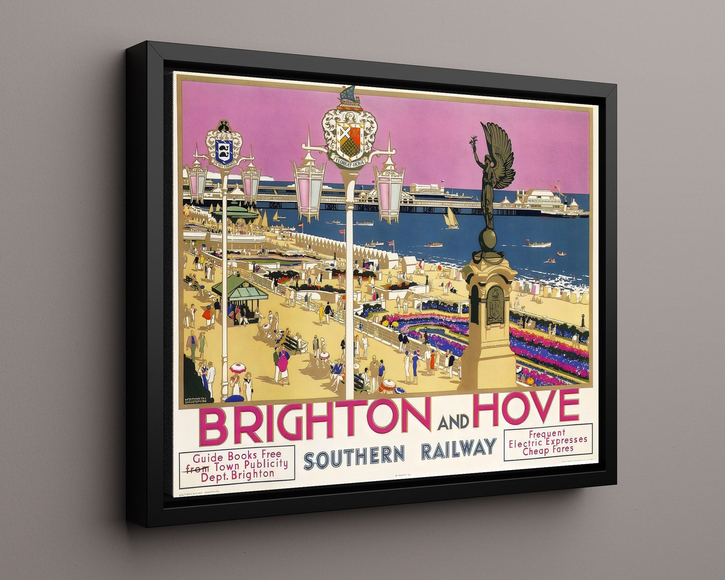 Classic Travel Poster - Brighton - Hove Seaside