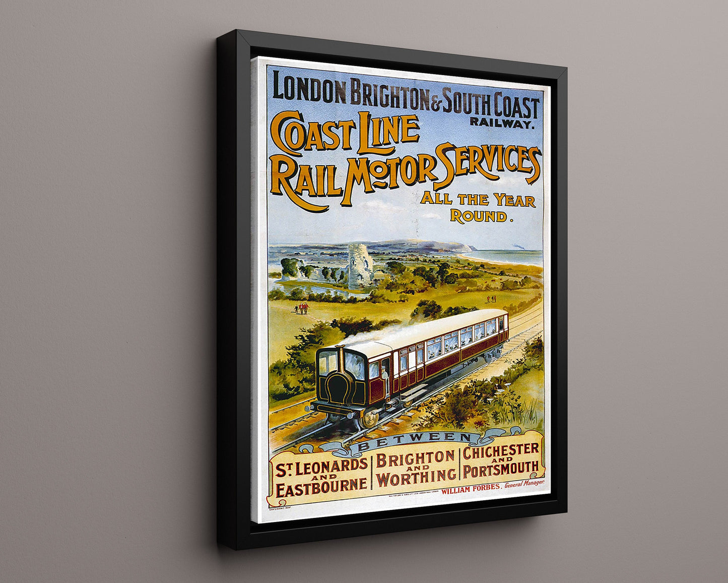 Classic Travel Poster - Brighton - Railway