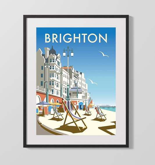 Brighton Seaside - Travel - 16x20 Gallery Frame