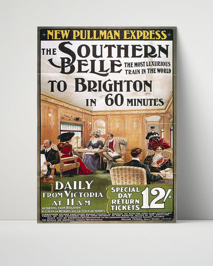 Classic Travel Unframed Poster -  Brighton Seaside Walk