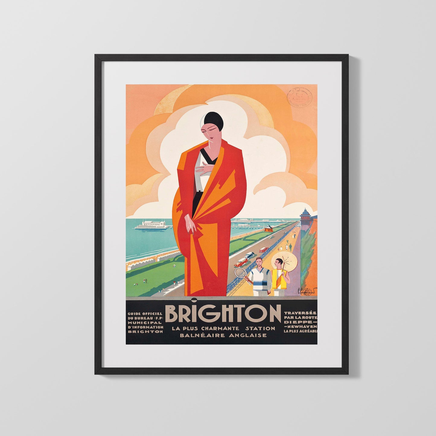Classic Travel Poster - Brighton - Train