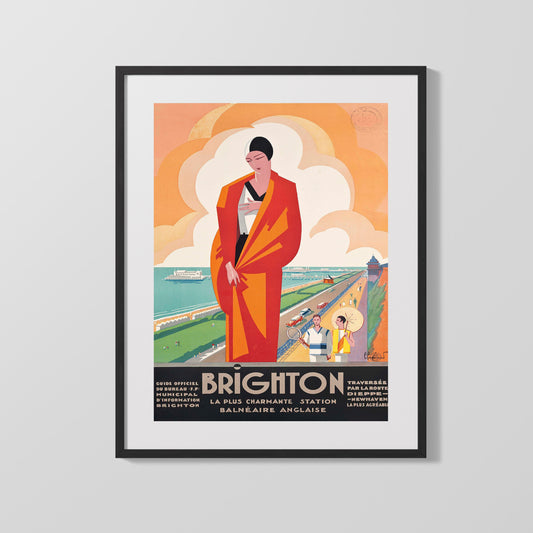 Classic Travel Poster - Brighton - Train