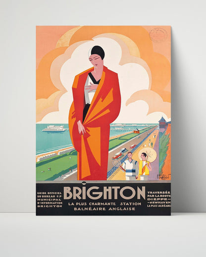 Classic Travel Unframed Poster -  Brighton - Train
