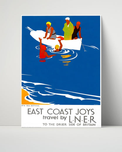 Classic Travel Unframed Poster -  Britain - East Coast Joys