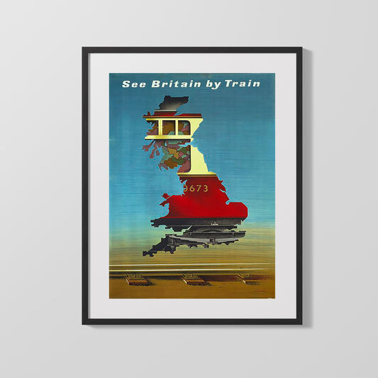 Classic Travel Poster - Britain - See Britain by Train