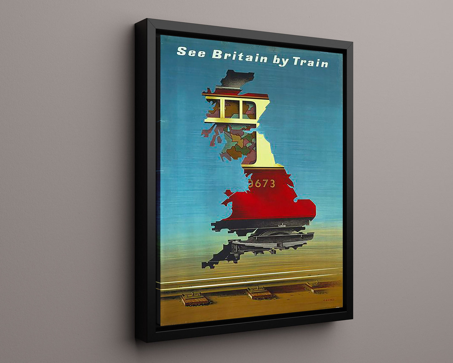 Classic Travel Poster - Britain - See Britain by Train